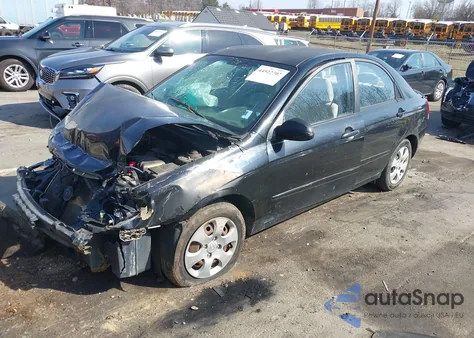 2007 Kia Spectra Ex z USA, uszkodzony, nr VIN KNAFE121X75479593